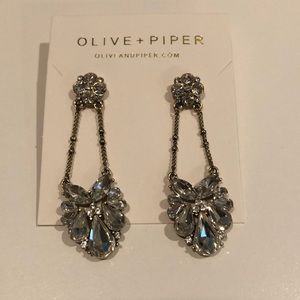 Olive + Piper Crystal Statement Drop Earrings